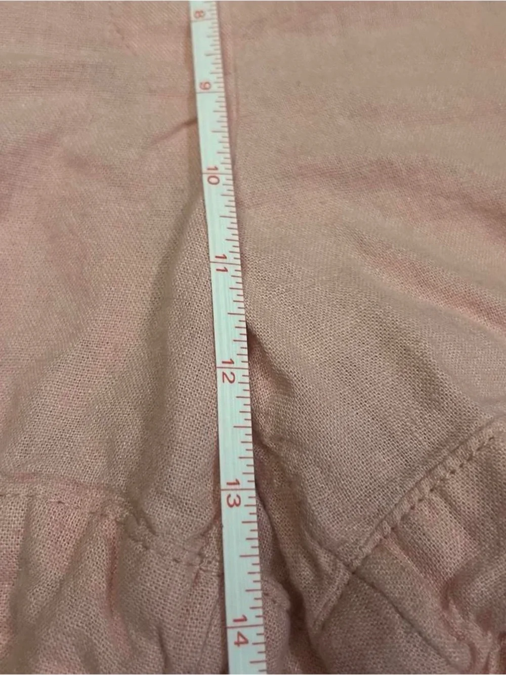 Banana Republic Pink Linen-Blend Women’s High-Waisted Bermuda Shorts Size L